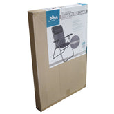 BLISS RECLINABLE SLING PATIO CHAIR W/ PILLOW - BLACK - BLACK FRAME